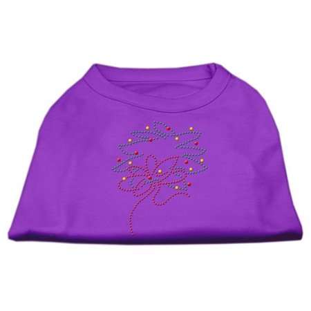 UNCONDITIONAL LOVE Christmas Wreath Rhinestone Shirt Purple XXL - 18 UN850451